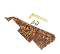 Dopro Tiger Stripe LP Battipenna per chitarra con staffa dorata per Epiphone Les Paul