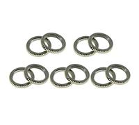 Dopro USA Spec, confezione da 10 dadi per interruttore a levetta, zigrinato, per interruttori Switchcraft in nichel