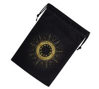Dopsyesn Borsa per Carte Tarocchi, Borsa Porta Dadi con Chiusura a Cordino, Organizzatore Stampa per Dadi Portagioielli Cristalli Rune Accessori Spirituali Divinazione