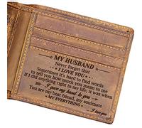 DOPTIKA Portafoglio bifold con incisione You are My Everything, regalo per la festa del papà, compleanno, anniversario, da uomo, W04-010-WifHus