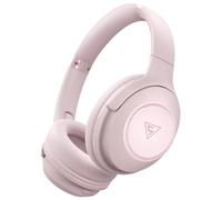 DOQAUS Cuffie Bluetooth Over Ear,70 ore di riproduzione, cuffie senza fili Bluetooth con 3 modalità EQ,stereo HiFi pieghevole senza fili, per viaggi/ufficio/cellulare/PC,rosa