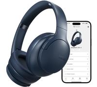 DOQAUS Cuffie Bluetooth Over Ear,90 Ore Di Autonomia,Blu Navy | Bluetooth 5.4,Microfono Integrato,9 Modalità EQ,Audio HiFi,Microfono Integrato Per Lavoro,Viaggio E Musica