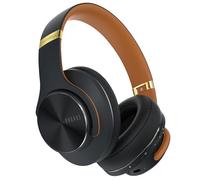 DOQAUS Cuffie wireless over-ear, cuffie Bluetooth over-ear con 3 modalità di equalizzazione, 90 ore di riproduzione wireless, cuffie Hi-Fi stereo, pieghevoli, con microfono, per PC, cellulare, tablet