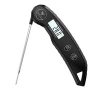 DOQAUS Termometro Cucina Termometri per Alimenti Lettura Istantanea 3 secondi, Precisione ±0,5°C, LCD Retroilluminato, per Liquidi Latte Barbecue Olio Frittura Vino Dolci Cibo(Nero)