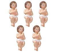 Doqeou Gesù bambino nel presepe, statuetta religiosa per bambini