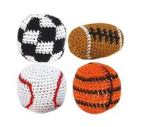 Doqeou Palline da giocoliere, gioco per calci dolci, divertenti sacchetti Hacky Ball, per adulti e bambini, principianti, feste, riunioni di famiglia, cortile, prato,