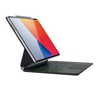 doqo iPad Pro 12.9 inch case with Keyboard ipad Magic Keyboard case with Multi-Touch Trackpad for iPad Pro 12.9 6th/5th/4th/3rd Generation Floating Slim Wireless Backlit Keyboard Black