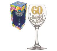Dor Bicchiere 60 Anni Calice Glitter Oro Gadget Idea Regalo Festa 60° Compleanno