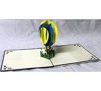 Dor Biglietto Auguri - Origami - Mongolfiera