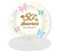 Dor Festone da Tavolo Centrotavola 50° Anniversario Matrimonio Addobbi Feste ed Eventi