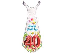 DOR import S.r.l. CRAVATTONE 40 ANNI Cravatta Gadget idea regalo festa 40° Compleanno uomo nuovo modello