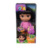 Dora, bambola Dora canta ed esplora con musica, effetti sonori, frasi bilingue, abiti e accessori per bambole, giocattoli per bambine e bambini dai 3 anni in su