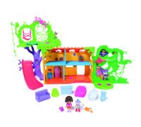 Dora, set di gioco Casetta tropicale gioca ed esplora, personaggi di Dora e Boots, arredi per case delle bambole, frasi bilingue, giocattoli per bambine e bambini dai 3 anni in su