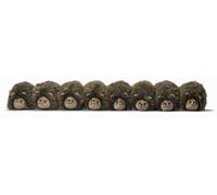 Dora Designs - Stoppa porta antifreddo Bertie Bristle Hedgehog Family, Marrone, Bristole sintetiche