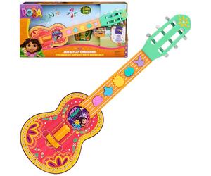 Dora, Gioca e suona il charango, chitarra giocattolo per bambini con musica, effetti audio e frasi bilingue, giocattoli per bambine e bambini dai 3 anni in su