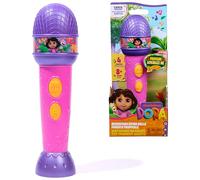 Dora, L'Esploratrice, Microfono Con Musica, Suoni e Frasi Bilingue, 3+ Anni | 4 Canzoni Del Cartone, Pulsanti Interattivi Di Dora e Boots, Frasi Iconiche Dei Personaggi, Canto e Ballo, Sigla Di Dora