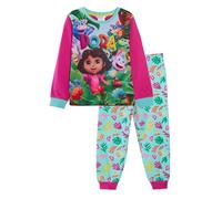 Dora Pigiama da bambina The Explorer per bambine a lunghezza intera, pigiama da notte
