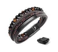 Dora Sicom Bracciale uomo in pelle da - Mostra l'eleganza maschile/marrone