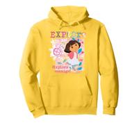 Dora The Explorer Explore with Me! Textured Design Felpa con Cappuccio