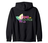 Dora The Explorer Floral Lettering Felpa con Cappuccio