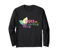 Dora The Explorer Floral Lettering Maglia a Manica