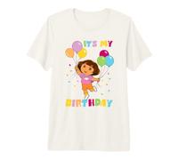 Dora The Explorer It's My Birthday Balloons Maglietta Premium