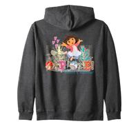 Dora The Explorer Let's Explore! Textured Design Felpa con Cappuccio