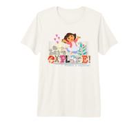 Dora The Explorer Let's Explore! Textured Design Maglietta Premium