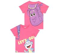 Dora The Explorer Maglietta Bambina, Top Ragazza Manica Corta, Maglietta Ragazza Dora L'Esploratrice, Vestiti Bambina Estate, Rosa 5-6 Anni