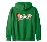 Dora The Explorer with Boots And Butterflies Felpa con Cappuccio