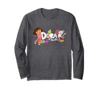 Dora The Explorer with Boots And Butterflies Maglia a Manica