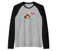Dora The Explorer with Butterflies Maglia con Maniche Raglan