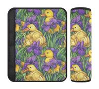 Dorable Animal Duck - 2 copri cinghie per sedili auto, per maggiore comfort, per la maggior parte delle auto, borse, aerei, 25,4 x 19,6 cm