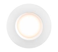 DORADO - Set di 3 Faretti da Incasso a LED Rotondi Applique Soffitto, 5,5 W, 100°, 2700 K, 345lm, IP65, a Intensità Variabile, Colore: Bianco