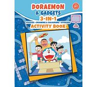 Doraemon & Gadgets: 3-IN-1 Puzzles + Drawing & Colouring + Stickers Activity Book