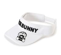 Doraemon × Jack Bunny di Pearly Gates Twill Visor (UNISEX) White Golf NUOVO