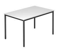DORAN DR12 D - Bianco 120x80 con tubo rotondo/nero