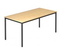 DORAN DR16 D - Acero 160x80 con tubo rotondo/nero