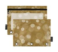 Dorato Bokeh Dp 12 anelli raccoglitore tasche 3 fori per raccoglitori a 3 fori sacchetti con 3 anelli per cancelleria scolastica organizzatore Upplies, Oro Bokeh Dp 12, 1 sizex2, Cartoni