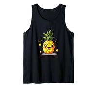 Dorato Dentro Cartoon Ananas Carino Kawaii Frutta Design Canotta