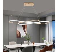 Dorato Illuminazione dell'isola della Cucina, Lampadario Moderno dimmerabile per L39.4 Sospensione a LED Moderna Altezza Regolabile Lampada Sala da Pranzo in Oro Spazzolato sopra Il Tavolo (