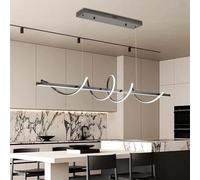 Dorato Illuminazione dell'isola della Cucina, Lampadario Moderno dimmerabile per L39.4 Sospensione a LED Moderna Altezza Regolabile Lampada Sala da Pranzo in Oro Spazzolato sopra Il Tavolo (