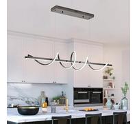 Dorato Illuminazione dell'isola della Cucina, Lampadario Moderno dimmerabile per L39.4 Sospensione a LED Moderna Altezza Regolabile Lampada Sala da Pranzo in Oro Spazzolato sopra Il Tavolo (