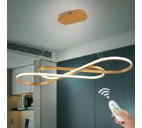 Dorato Illuminazione dell'isola della Cucina, Lampadario Moderno dimmerabile per L39.4 Sospensione a LED Moderna Altezza Regolabile Lampada Sala da Pranzo in Oro Spazzolato sopra Il Tavolo (
