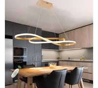 Dorato Illuminazione dell'isola della Cucina, Lampadario Moderno dimmerabile per L39.4 Sospensione a LED Moderna Altezza Regolabile Lampada Sala da Pranzo in Oro Spazzolato sopra Il Tavolo (