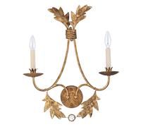 Dorato Lampada da Parete Yagmur 2-flammig Design Salotto Camera Letto Corridoio