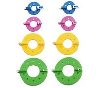 Dorccsi Pom Pom Maker Portatile Multi Size Fluff Ball Ago Strumenti per maglieria 8 pz Ago Strumenti per maglieria Strumenti Fluff Ball Maker Fluff Ball