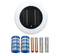Dorccsi Set di 7 ionizzatori solari per Piscina, 6x6 Ecologico, Senza Cloro, Resistente alle alghe, in Rame, per Piscine interrate e Fuori Terra. Ionizzatore per Piscina in Rame, ionizzatore per per