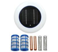 Dorccsi Set di 7 ionizzatori solari per Piscine, ionizzatore per Piscine in Rame Ecologico, Senza Cloro, Resistente alle alghe, da 6x6 Pollici, per interrate e Fuori Terra. Ionizzatore Solare per