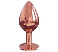 Plug Anale Diamond Dorcel M in Alluminio - Misura Media (Rosa Oro)